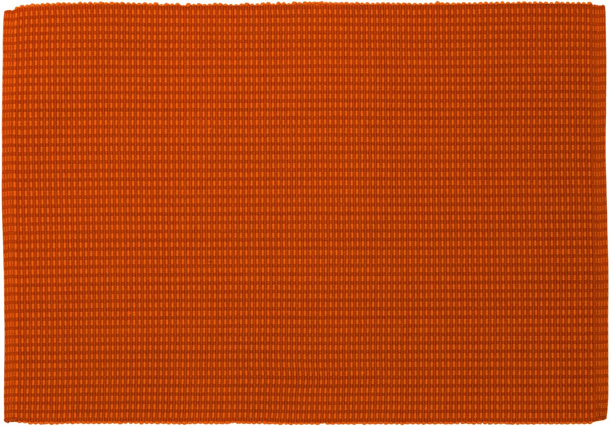 Oranje placemat - Set van TWEE - 100% katoen - 35 x 50 cm