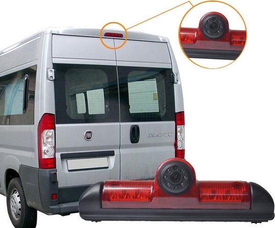 BergGPS® - Derde Remlicht Achteruitrijcamera Draadloos - Achteruitrijcamera camper - Fiat Ducato van BERG — afbeelding 3