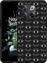 OnePlus 10T Hoesje Zwart I See You - Designed by Cazy