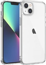 LuxeBass Siliconen hoesje geschikt voor Apple iPhone 14 Plus - Transparant - telefoonhoes - gsm hoes - gsm hoesjes