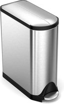 Simplehuman Trash Can Butterfly Recycler - 40 litres - Argent