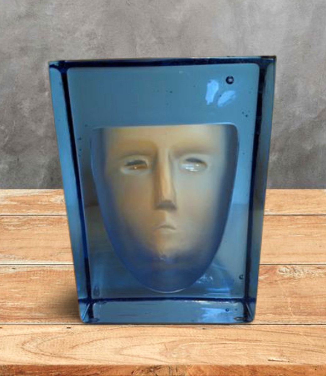 Kosta Boda Sculptuur Frost Bertil Vallien H115 mm