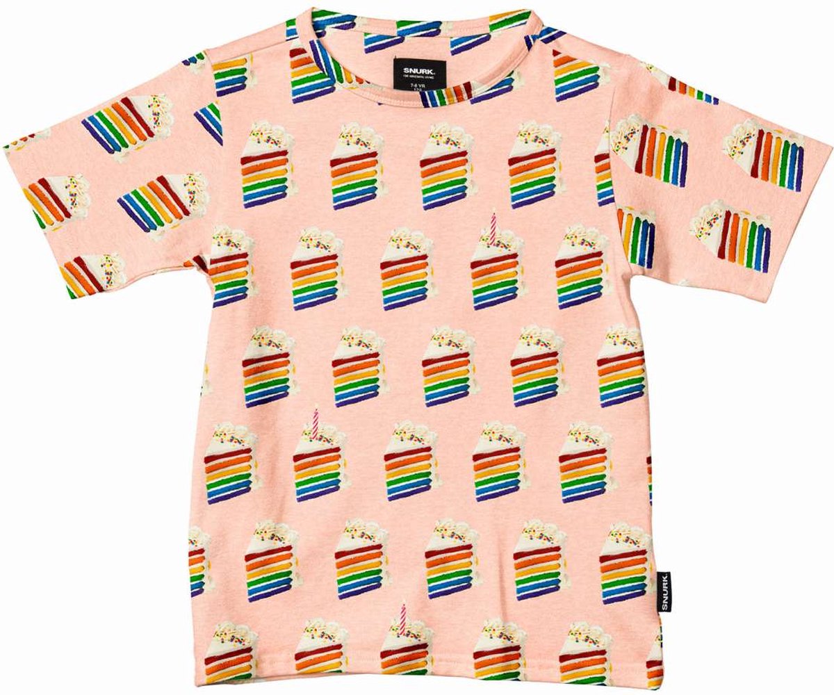 Snurk - Rainbow Cake Kids T-shirt - Maat: 104