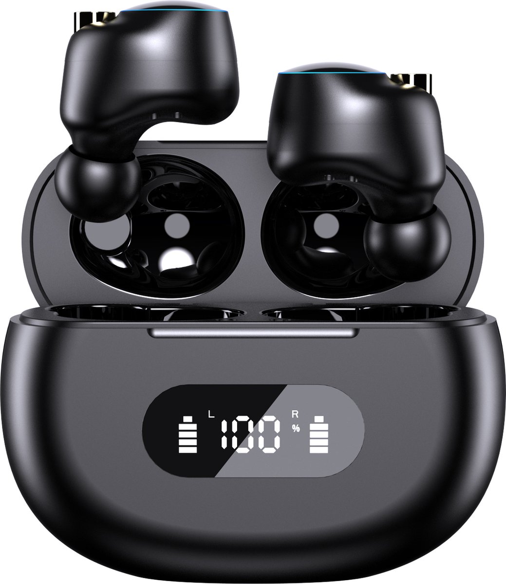 SAMMIT Draadloze Oordopjes - Bluetooth Oordopjes - 9 uur Luistertijd - Geschikt voor Apple en Android - Zwart