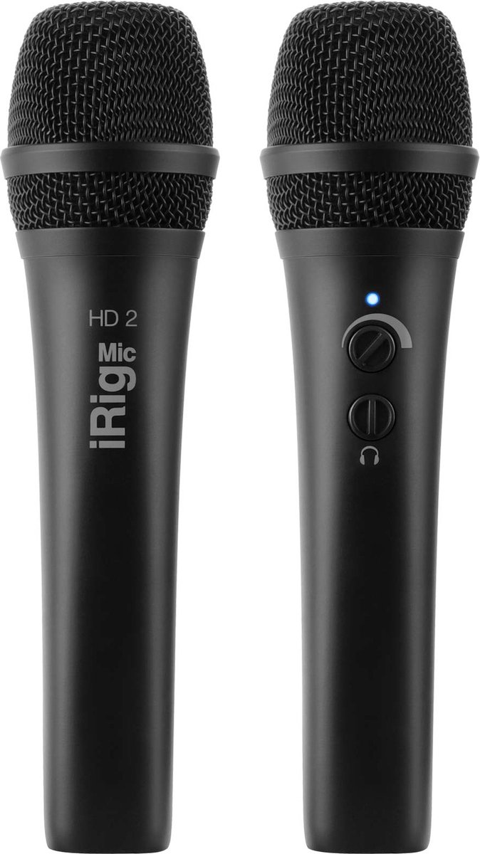 IK Multimedia iRig Mic HD 2 - Smartphone microfoon - Incl. kabel -Incl. tas - Incl. standaard