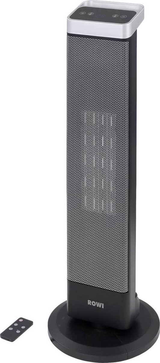 ROWI HKT 2000/2/2 OFT Tower Heater - Staande kachel - Toren Keramische Verwarming - Ventilatorkachel met afstandsbediening - 2000 Watt -