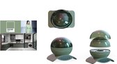 Groene Bol Sterrenhemel LED Projector - Lamp Nachtkastje - Nachtlamp Kind - Universum - Heelal