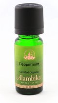 Alambika, Peppermint organic, 10ml, 100% pure essentiële olie.