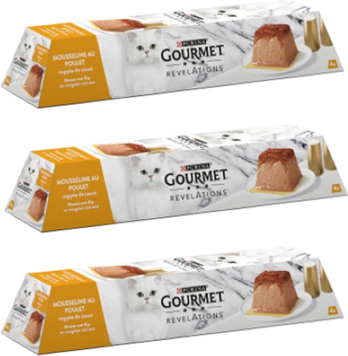 Gourmet Gourmet Revelations - Mousse Kip - Kattenvoer - 4x57g