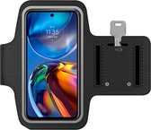 Arara Armband Geschikt voor Motorola Arara Armband Geschikt voor Moto E30 sportarmband - hardloopband - Sportband hoesje - zwart