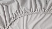 Beter Bed Select Hoeslaken Jersey - 100% katoen - 120x200/210/220 cm - Lichtgrijs