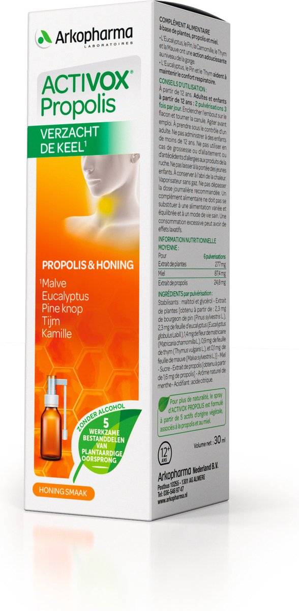 Goedkoopste Activox Propolis Voor een Zacht Keel – Keelspray 30 ML
