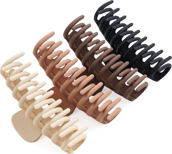 Pinces à cheveux Premium - 4 Pièces - Pince à Cheveux - Pinces à Cheveux Femme - Pince Banane - Épingle à Cheveux - Pince à Cheveux - Pince à Cheveux Groot - Barettes et pinces à cheveux à Cheveux Femme - Pour Femme - Femme - Cadeaux