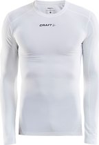 Craft Pro Control Compression Shirt Lange Mouw - Wit | Maat: S