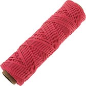 PrimeMatik - Nylon gevlochten touw 50 m x 2 mm roze