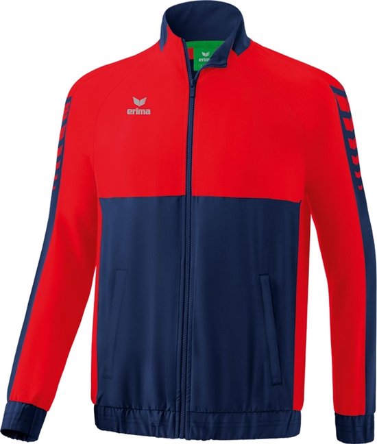 Erima Six Wings Presentatiejack Kinderen - New Navy / Rood | Maat: 152