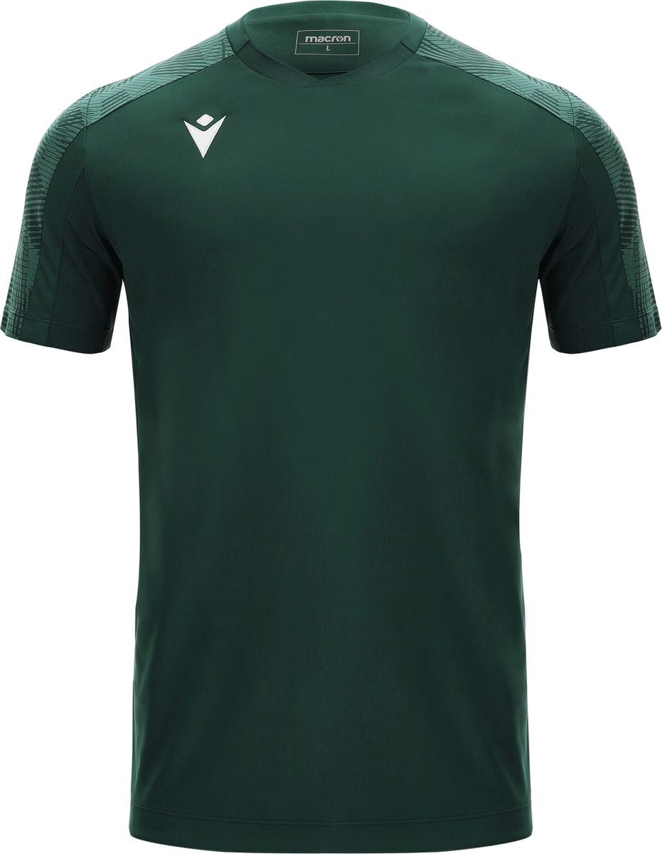 Macron Gede Shirt Korte Mouw Kinderen - Donkergroen | Maat: 7-8 Y