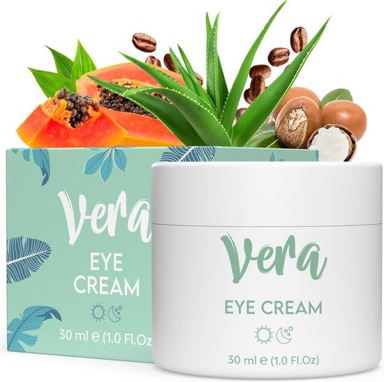 Vera Anti Rimpel Oogcrème - Voedende Eye Care met Niacinamide, Shea Butter en Cafeine tegen huidveroudering - Antirimpelcrème - 30 ml