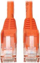 Tripp-Lite N201-050-OR Premium Cat6 Gigabit Snagless Molded UTP Patch Cable, 24 AWG, 550 MHz/1 Gbps (RJ45 M/M), Orange, 50 ft. TrippLite