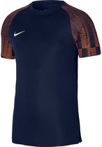 Nike Academy Shirt Korte Mouw Heren - Marine / Fluo Oranje | Maat: M