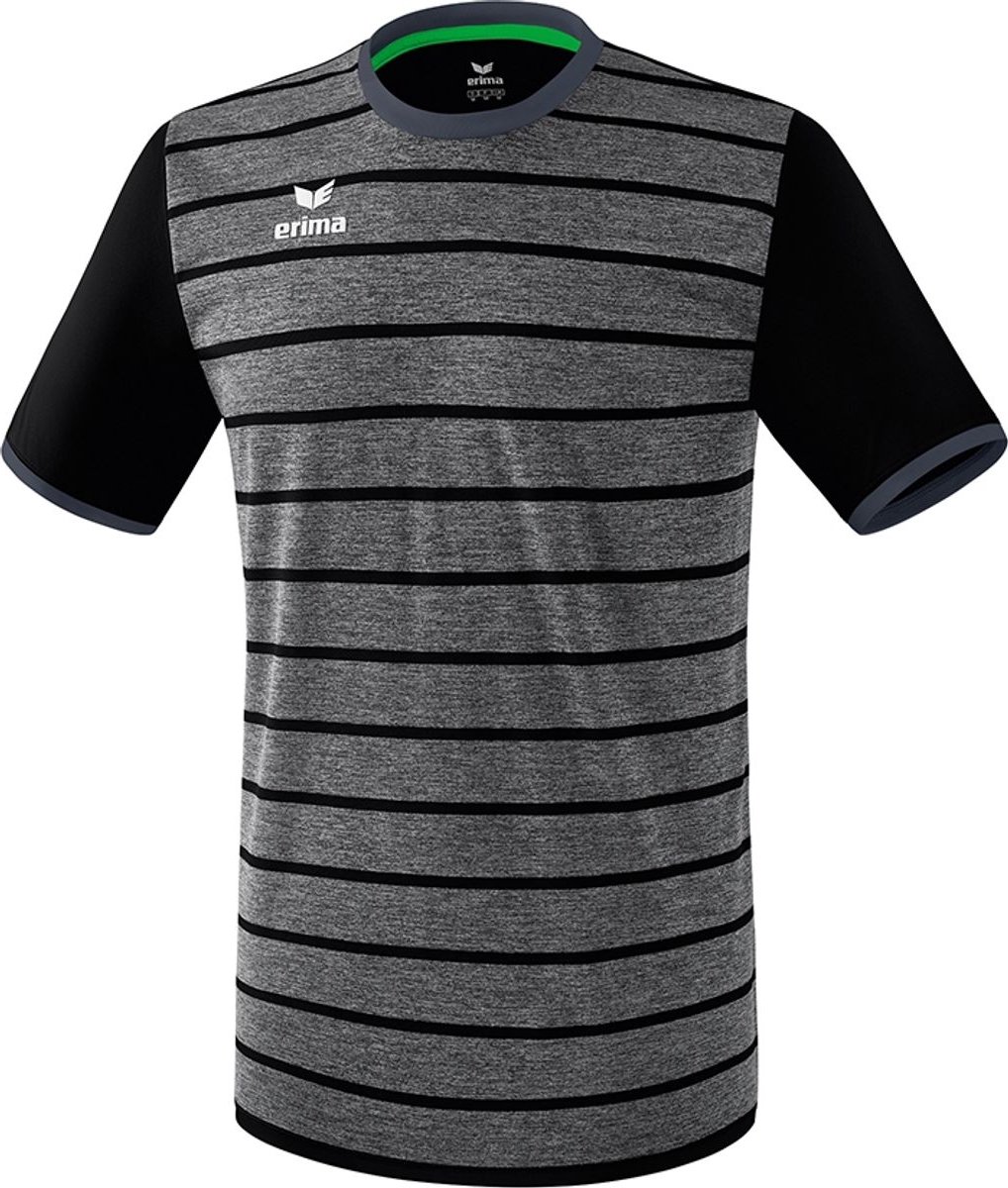 Erima Roma Shirt Korte Mouw Heren - Zwart / Slate Grey | Maat: S
