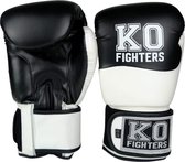 KO Fighters - (Kick) Bokshandschoenen - Vega Leer - Wit - 16oz