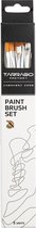 Tarrago verf borstel set - Paint Brush Set - 5 delig