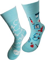 Verjaardag cadeau - Verpleging sokken - Zuster - Dokter - vrolijke sokken - valentijn cadeau - aparte sokken - grappige sokken - leuke dames en heren sokken - moederdag - vaderdag - Socks waar je Happy van wordt - Maat 42-47