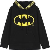 BATMAN- HOODIE - Zwart - Logo - Katoen - 12 Jaar