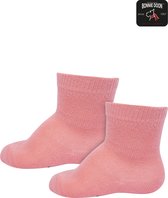 Bonnie Doon Basic Sokken Baby Roze 8/12 maand - 2 paar - Unisex - Organisch Katoen - Jongens en Meisjes - Stay On Socks - Basis Sok - Zakt niet af - Gladde Naden - GOTS gecertificeerd - 2-pack - Multipack - Roze - Pink Lemonade - OL9344012.318