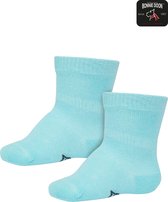 Bonnie Doon Basic Sokken Baby Blauw 0/4 maand - 2 paar - Unisex - Organisch Katoen - Jongens en Meisjes - Stay On Socks - Basis Katoenen Sok - Zakt niet af - Gladde Naden - GOTS gecertificeerd - 2-pack - Multipack - Aged Copper - OL9344012.114