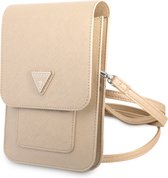 Guess 7 pouces Saffiano Wallet bag - Beige - Triangle