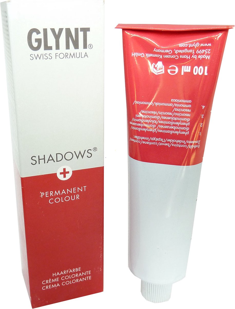 Glynt Shadows Haarkleuring Creme Permanent 100ml - 08.1+ Light Ash Blonde / Hell Asch Blond