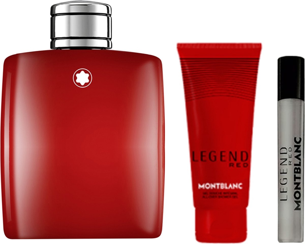 mont blanc legend red eau de Parfum 100 ml + eau de Parfum 7,5 ml + gel  douche | bol