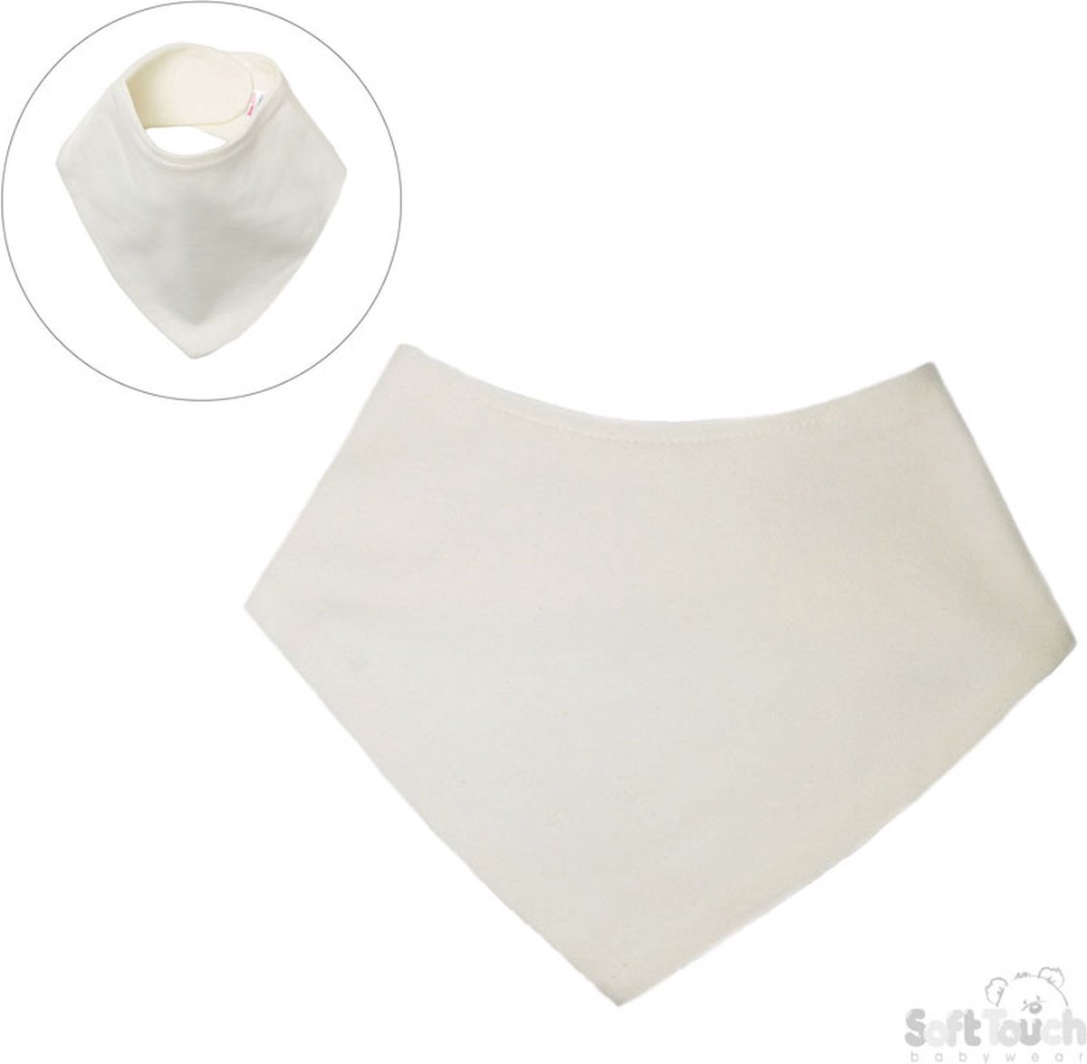 Goedkoopste Soft Touch Bandana Unisex 20 X 40 Cm Off White BB501