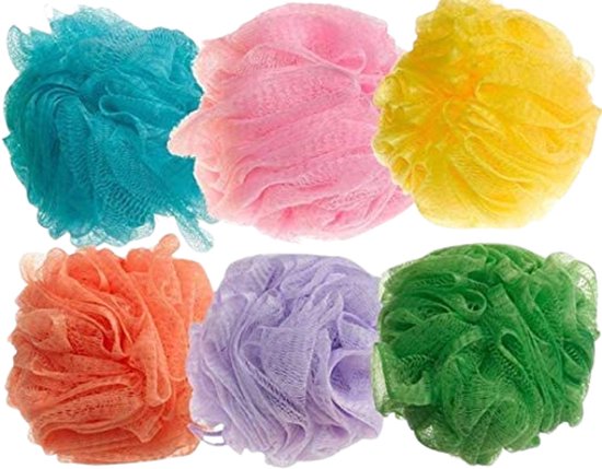 Borvat® | 6X Douchespons - Badspons - Puff Sponzen - Netspons - Spons ...