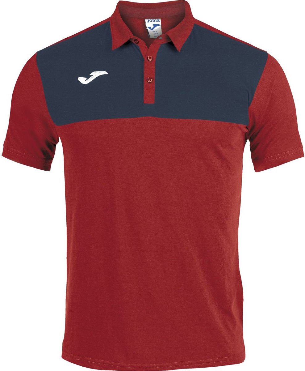 Joma Winner Polo Heren - Rood / Marine | Maat: S