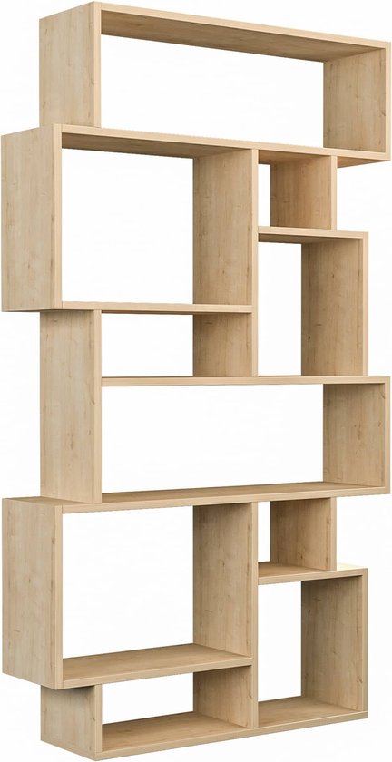 Hocus Picus Boekenkast 10 Planken - Eiken - 96x26x168 cm