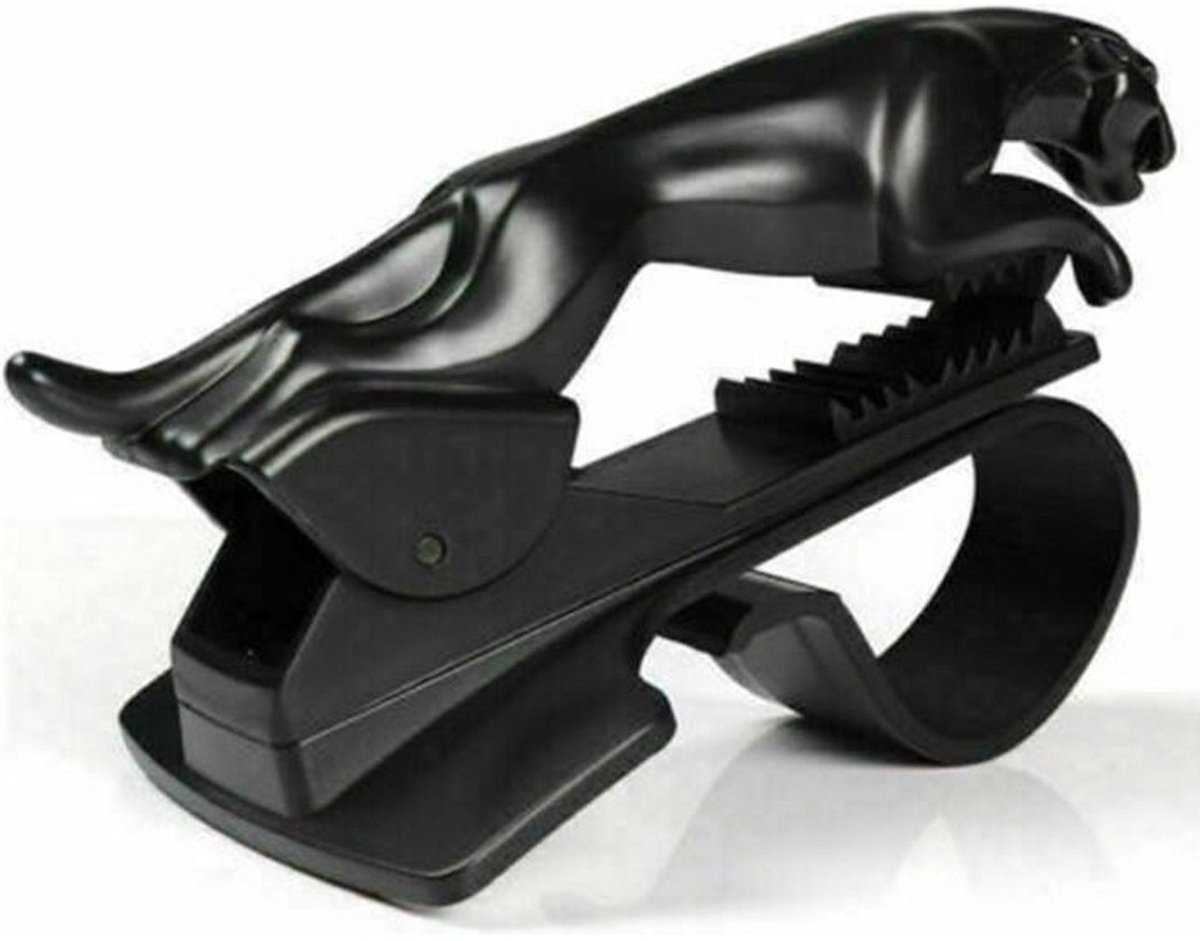 LuxeBass Autohouder met Klem- Telefoonhouder auto - Klemhouder - (zwart) LB529