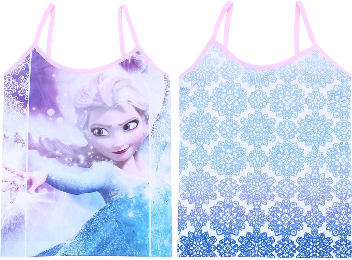 DISNEY FROZEN - 2 x Blauw Hemd / 128