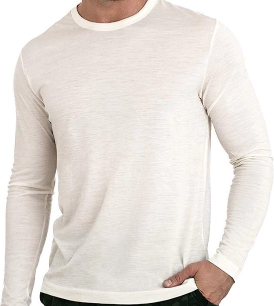 Beeren Heren Thermoshirt lange mouw - Wit - Maat XXL - Antistatische thermokleding — afbeelding 4