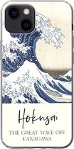 Geschikt voor iPhone 13 mini hoesje - De grote golf van Kanagawa - Katsushika Hokusai - Siliconen Telefoonhoesje