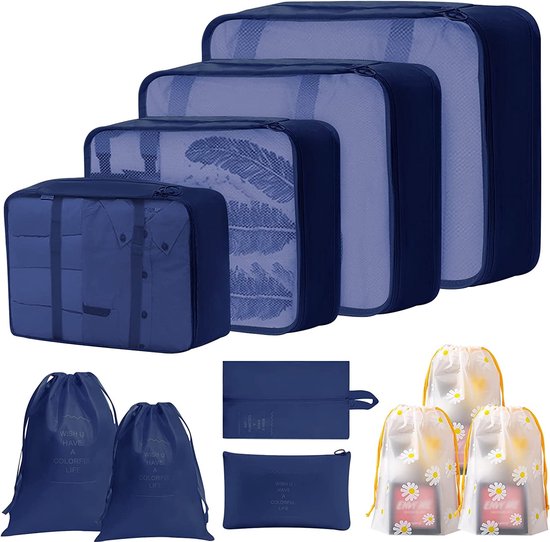 Cubes d'emballage Set organisateur de Vêtements pour valise de voyage sacs  de... | bol.com