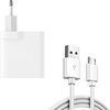 30W snellader Micro USB oplaadkabel - 1 meter - Oplader  Geschikt voor: Oppo / Poco / Motorola / Samsung / Huawei / OnePlus / Sony