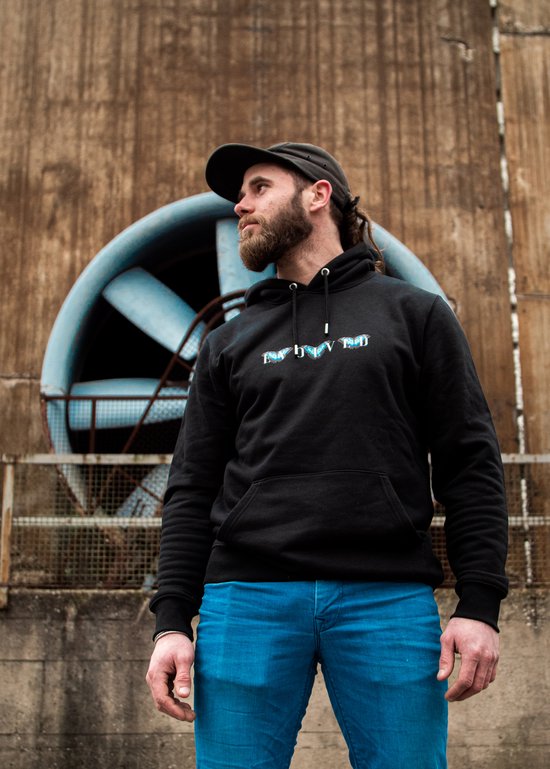Sweat à capuche homme - Evolved Butterfly - Wurban Wear | Streetwear | Premium | Pull homme | Sweat | Noir