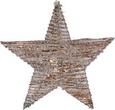 Countryfield Christmas Star White Wash Valera - avec minuterie LED - Grand