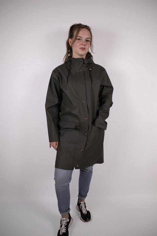 mbyM Fabiola veste de pluie femme vert foncé | bol