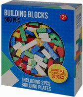 Bouwstenen-500 steentjes - Building Blocks Including 2 pcs building plates