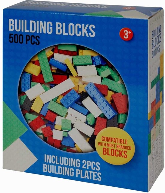 Lot de 4 plaques de base pour blocs de constructions