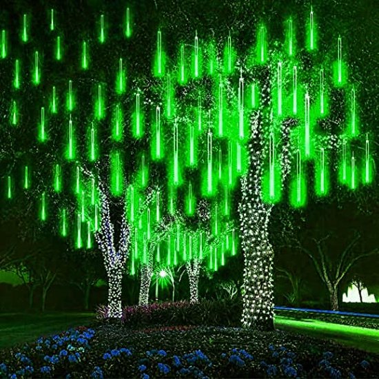 Kerst - LED Meteoorregen Buis - 30 cm - Groen